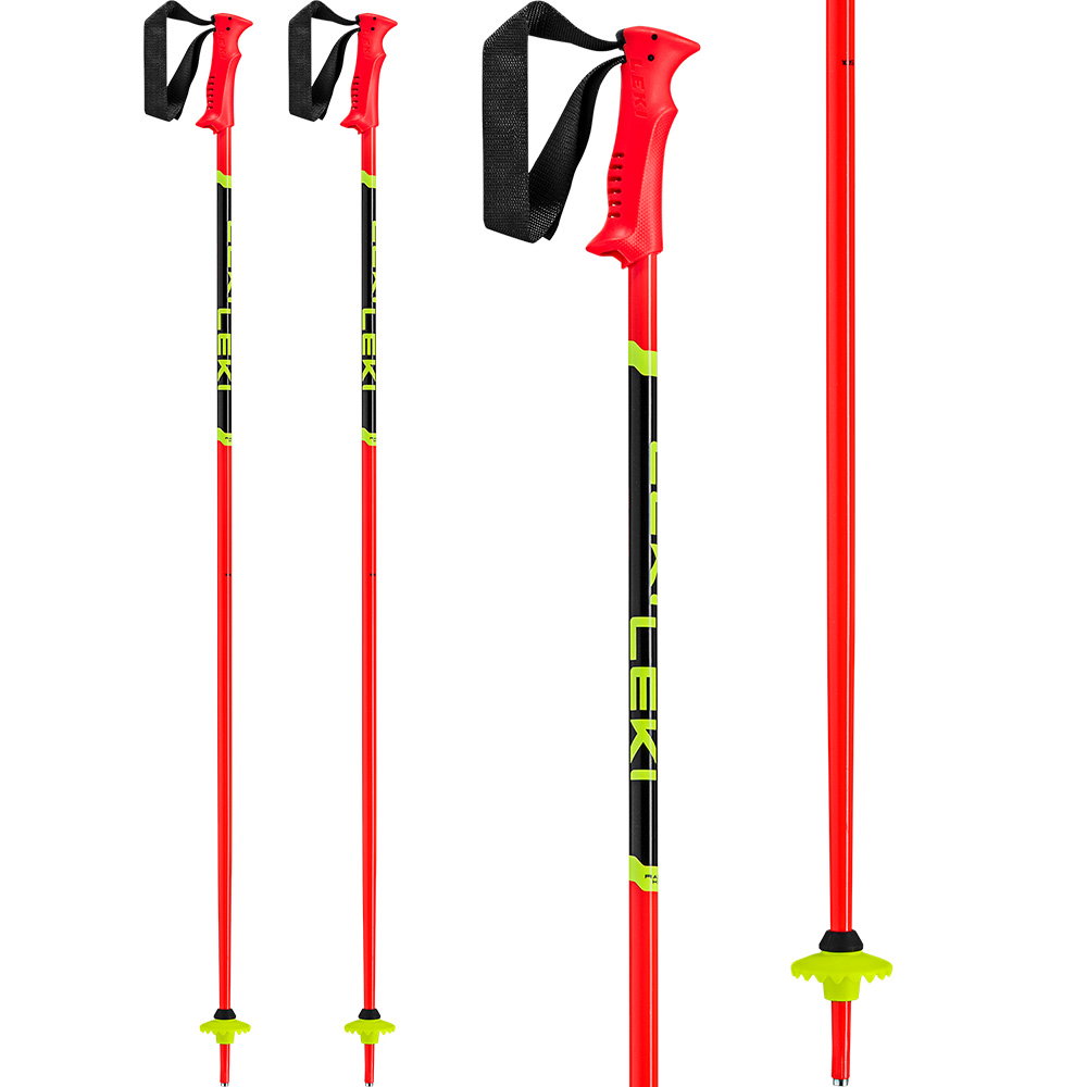 LEKI - Racing Kids Alpin Skistöcke Kids bright red