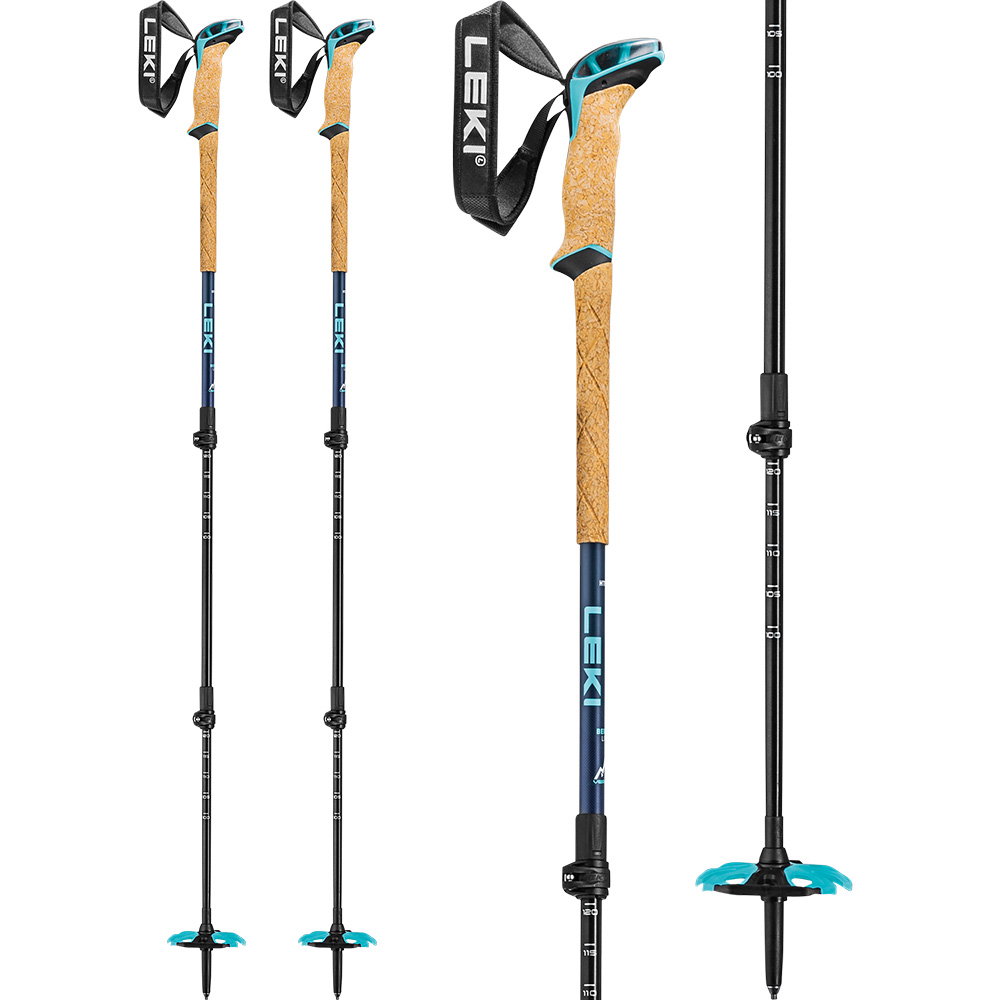 LEKI - Bernina Lite 3 Touren Skistöcke denimblau