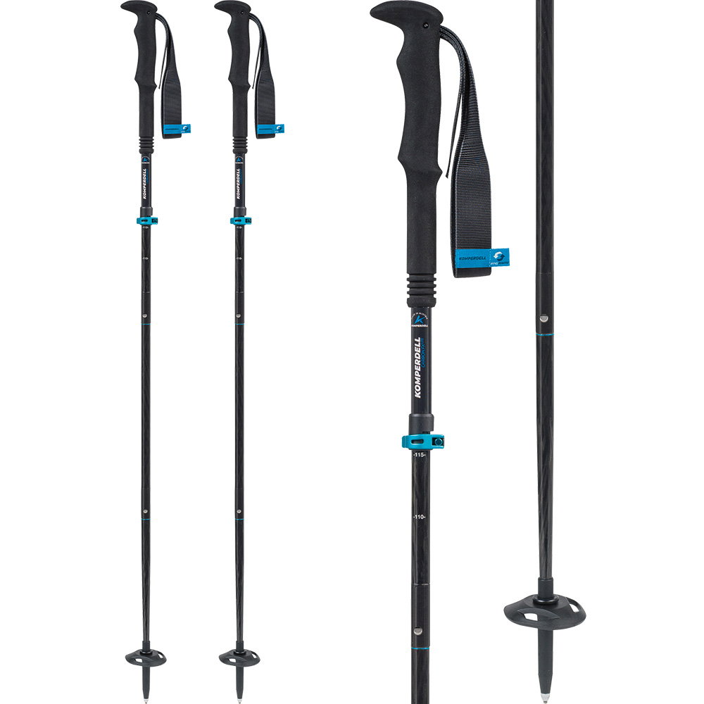 Komperdell - FX Lite Carbon Vario Approach Compact Wanderstöcke schwarz