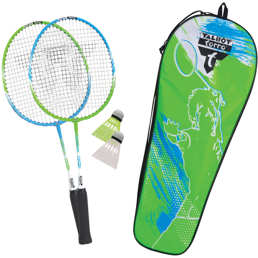 Talbot Torro - Badminton Set 2 Attacker Junior grün blau