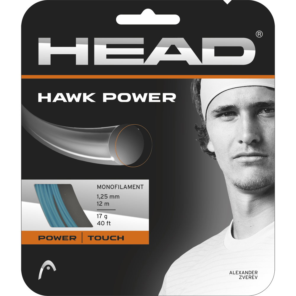 Head - Hawk Power Set 1.25 12m Tennissaite blau