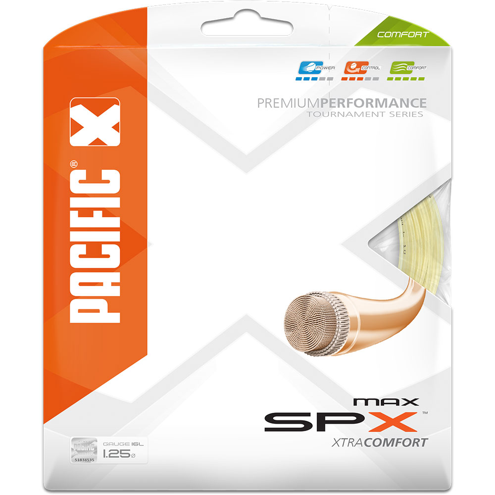 Pacific - SPX MAX 1,25mm/16L 12,2m Tennissaite natural