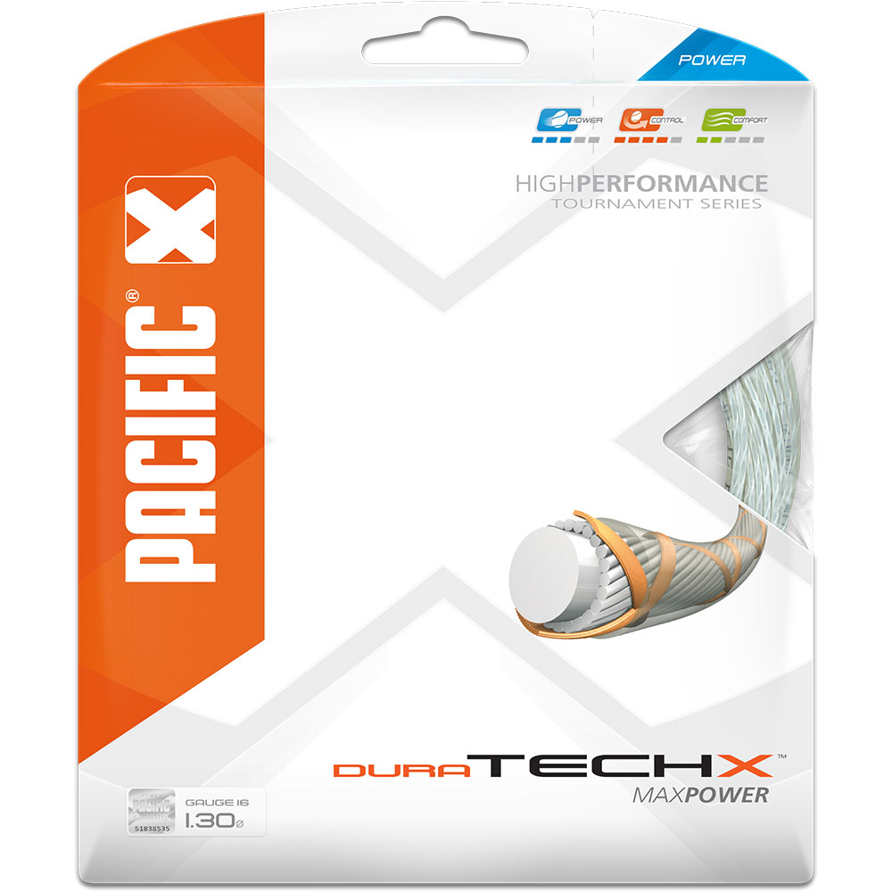 Pacific - Dura Tech X 1,30mm/16 12,20m Tennissaite weiß