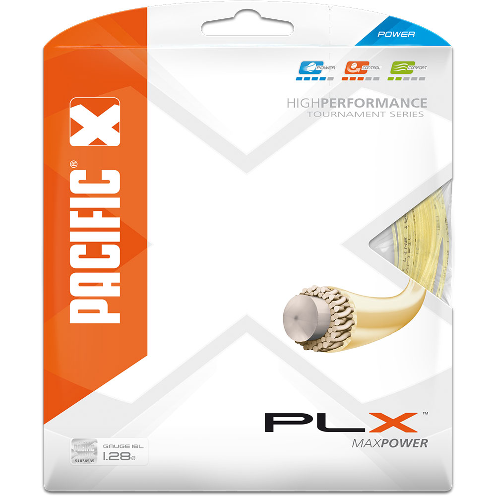 Pacific - PLX 1,28mm/16L 12,20m Tennissaite natur