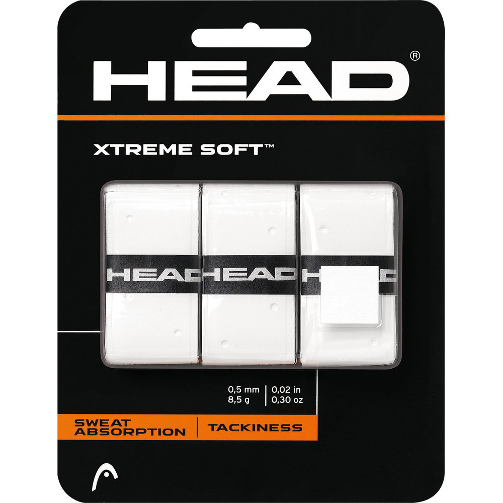 Head - Xtreme Soft Griffbänder 3er Pack weiß