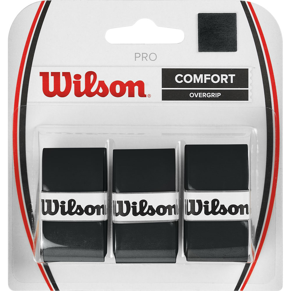 Wilson - PRO Overgrip Griptape 3er-Pack schwarz