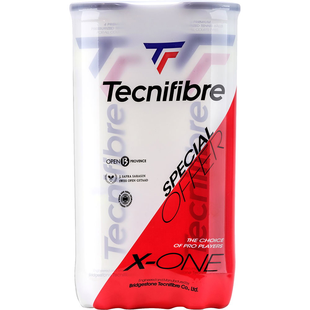 Tecnifibre - X-ONE Bipack Tube PET 2x4 Tennisbälle