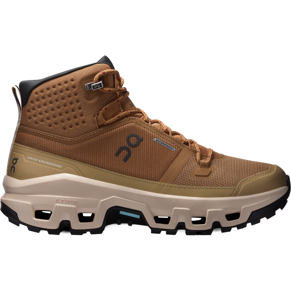 ON - Cloudrock Mid WP Wanderschuhe Damen braun