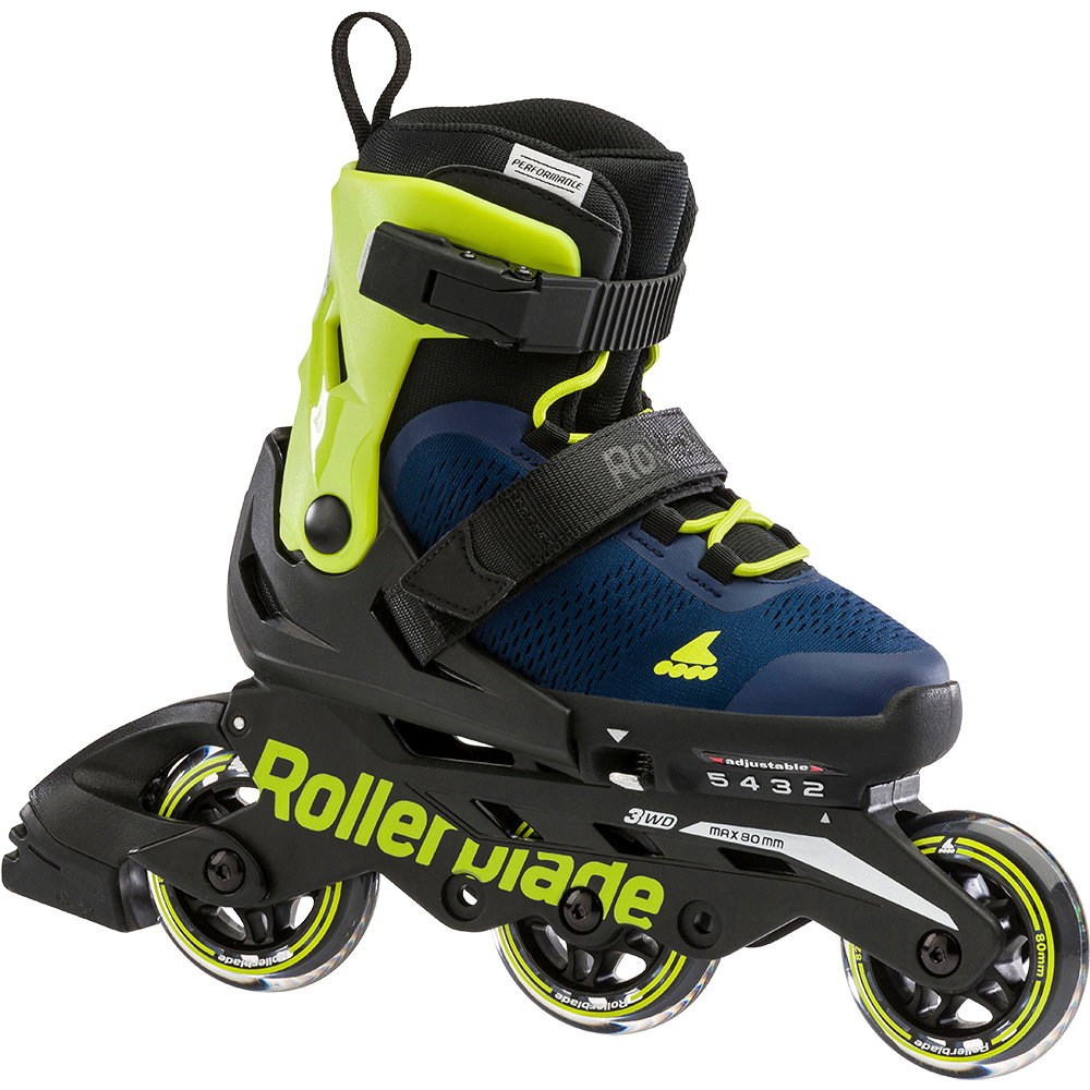 Rollerblade - Microblade 3WD Inlineskates Kinder blue royal lime