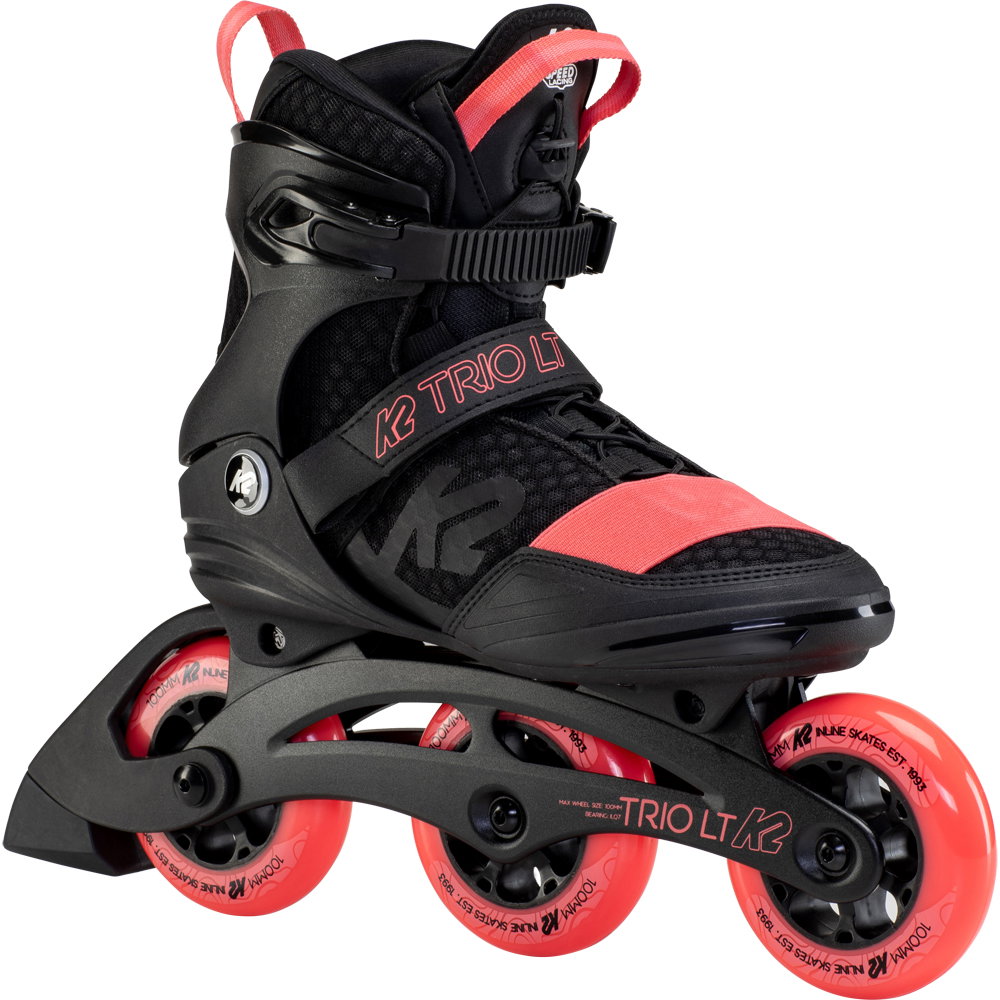 K2 - Trio LT 100 Inlineskates Damen black coral