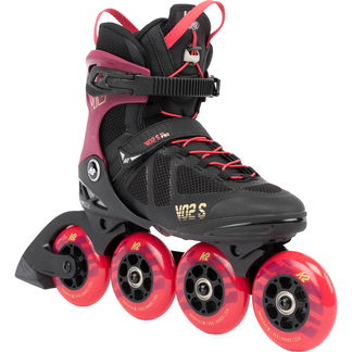 K2 - VO2 S 90 Short Cuff Inlineskates Damen burgandy pink