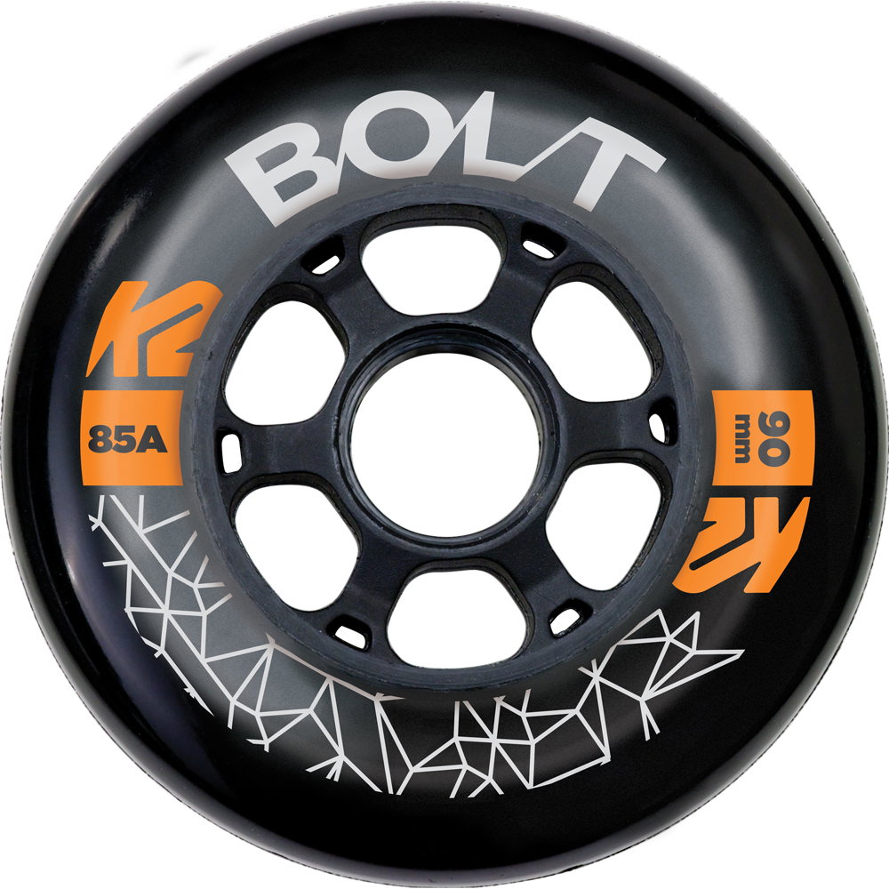 K2 - Bolt 90 mm Wheel Pack Rollen-Set schwarz