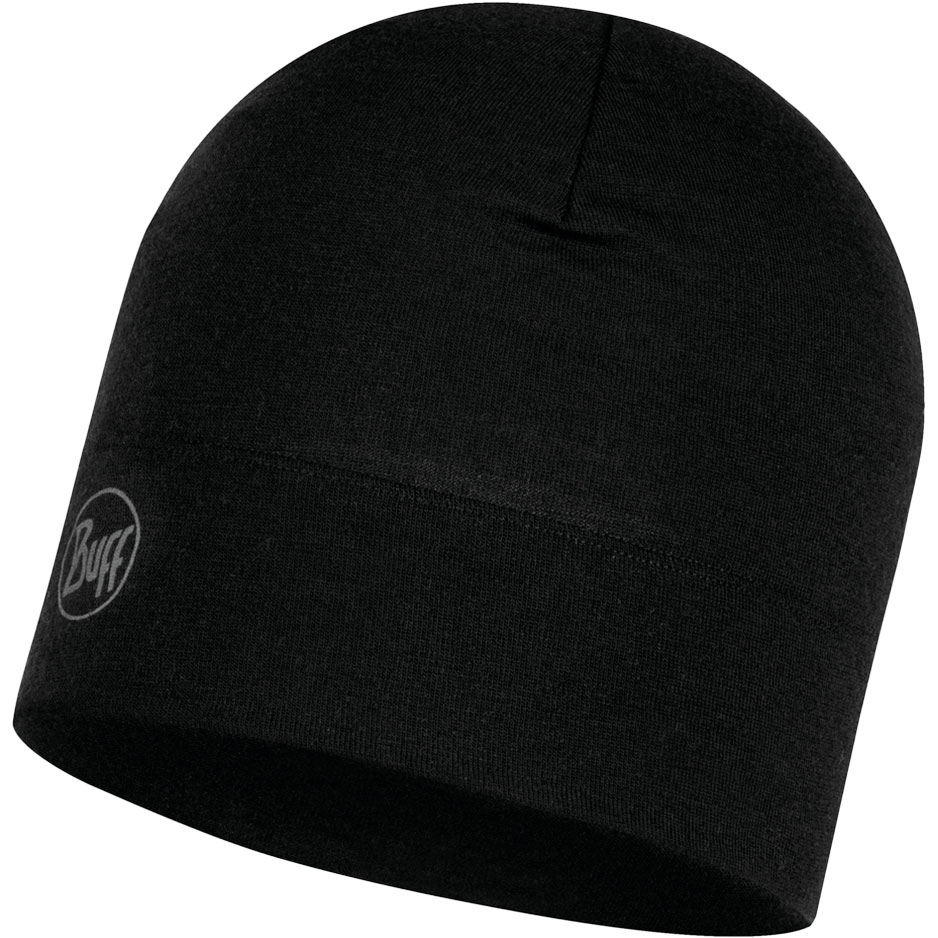 BUFF® - Midweight Merinowolle Mütze solid black