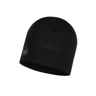 BUFF Herren MIDWEIGHT MERINO WOOL Mütze SOLID BLACK