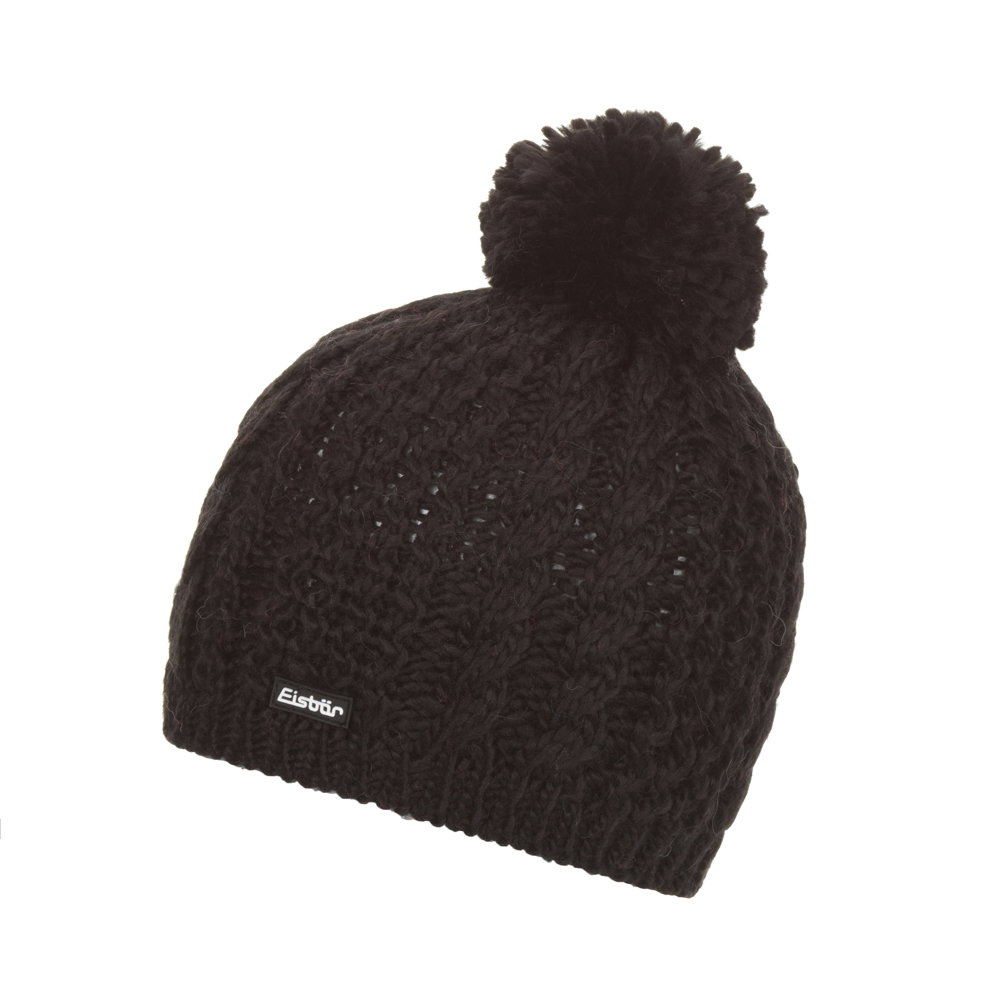 Eisbär - Afra Pompon Mütze schwarz