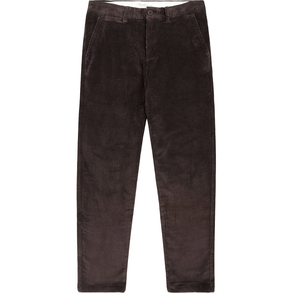 KnowledgeCotton Apparel - Organic Cotton Chuck Corduroy Hose Herren chocolate torte