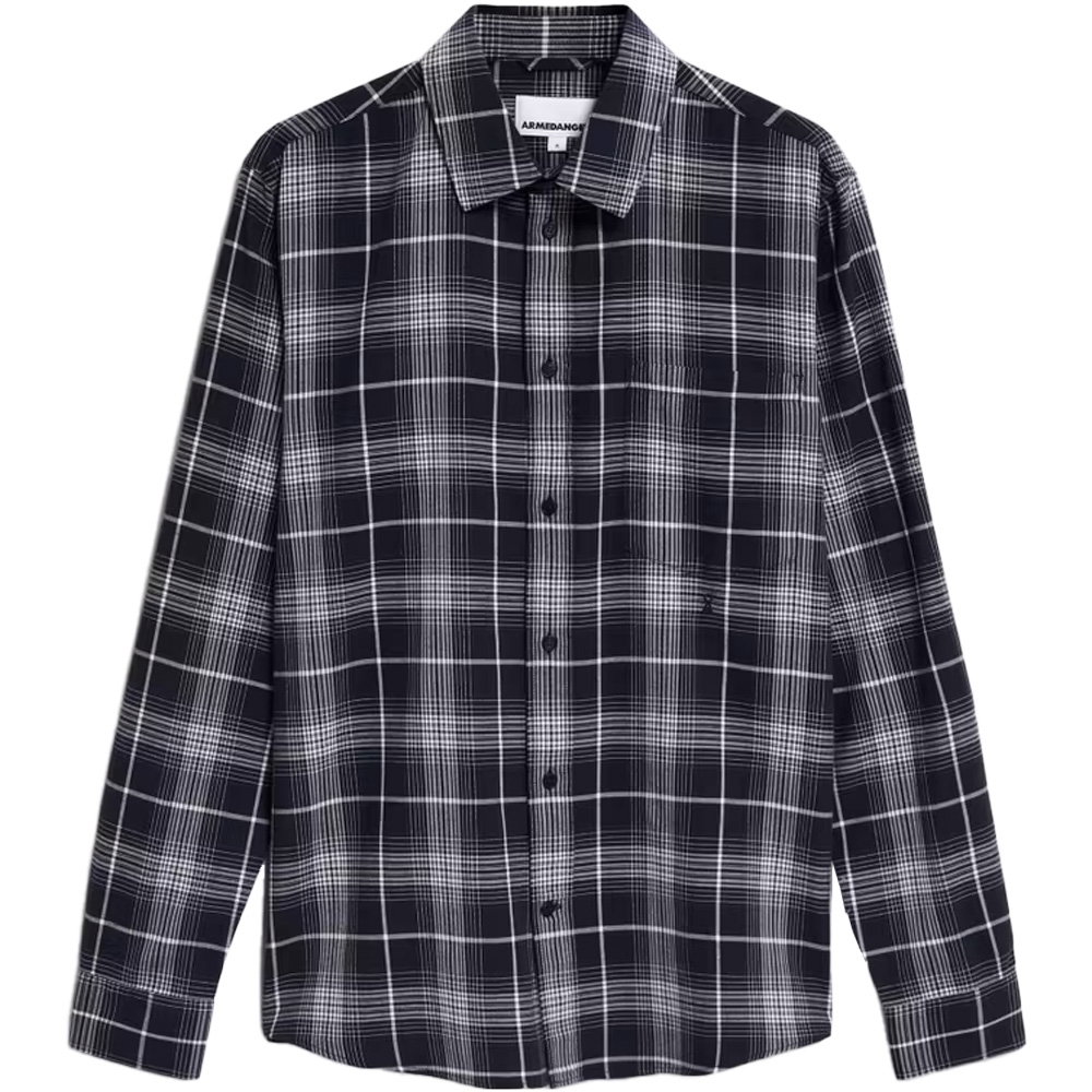 Armedangels - Aarnault Hemd Herren night sky-oatmilk