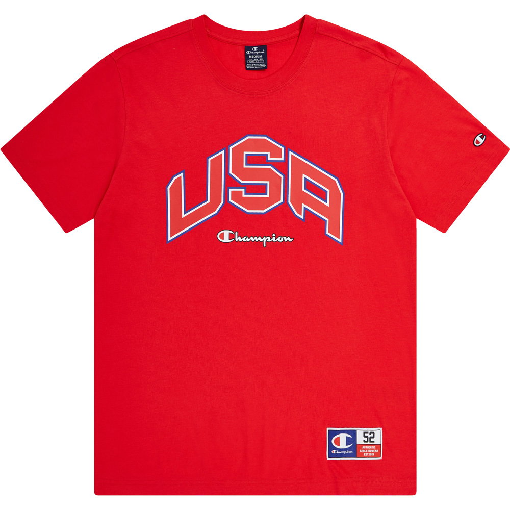 Champion - Retro Sport Crewneck T-Shirt Herren true red