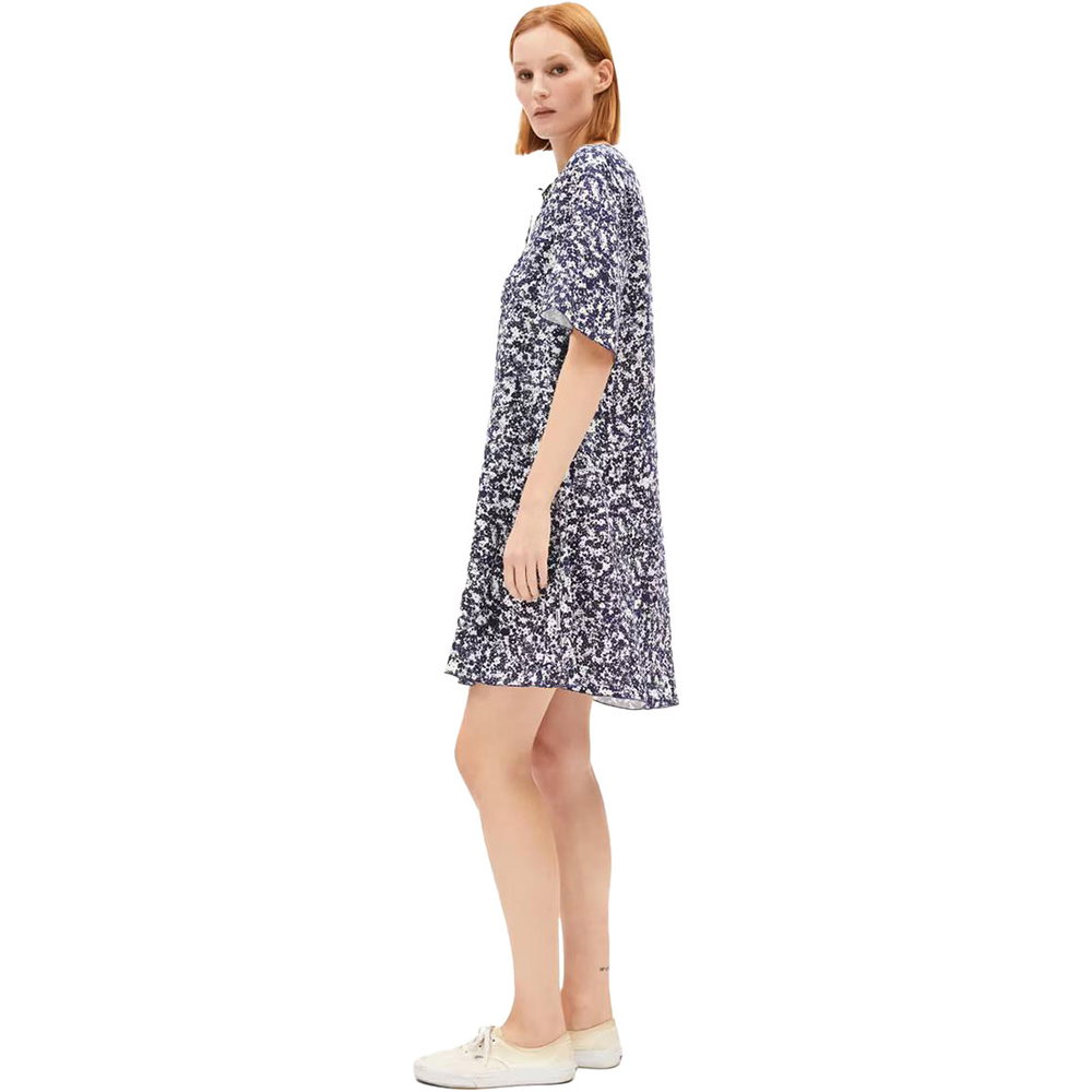 Armedangels - Maaerha Mosaic Lino Kleid Damen night sky