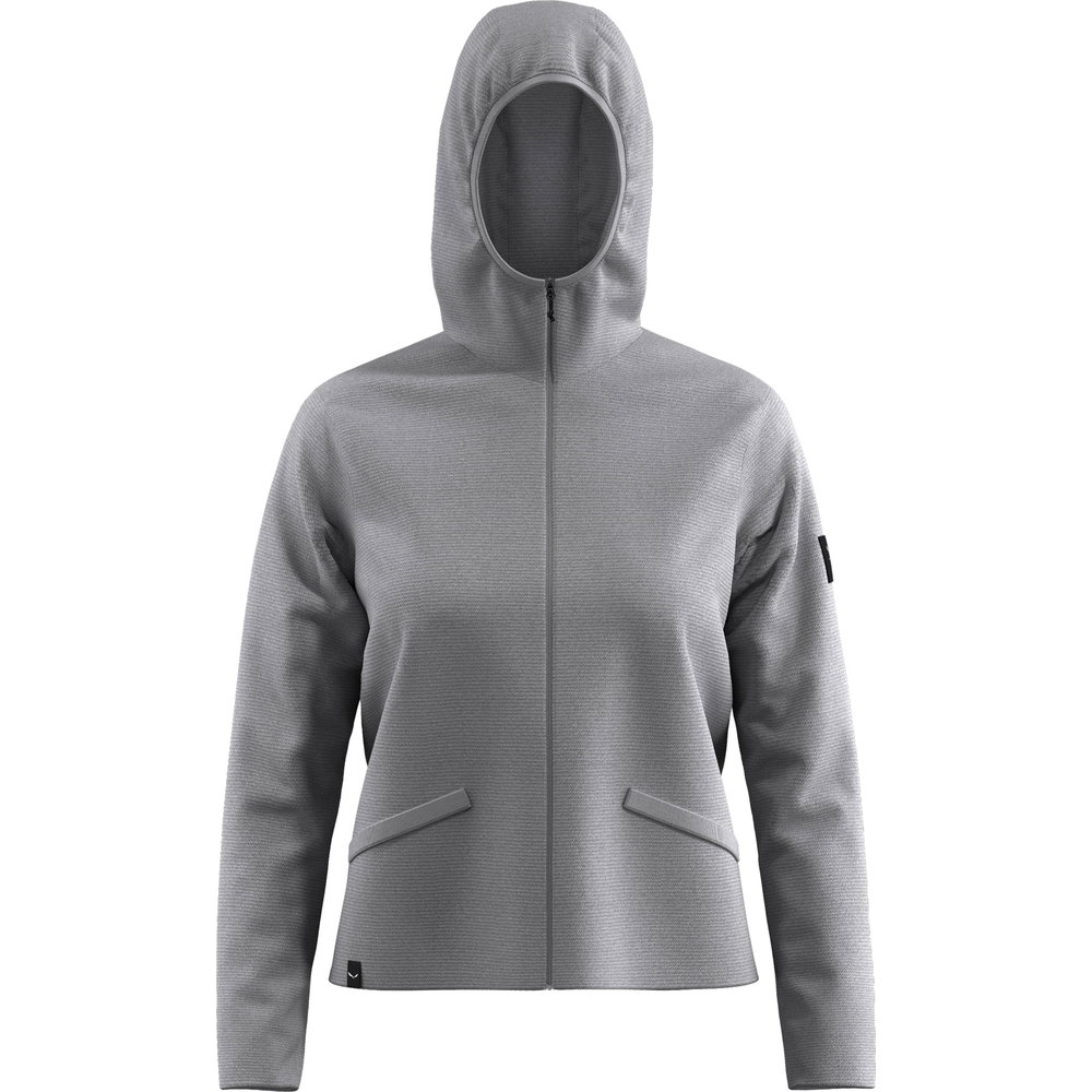 SALEWA - Fanes Sarner Wollstrickjacke Damen silver melange