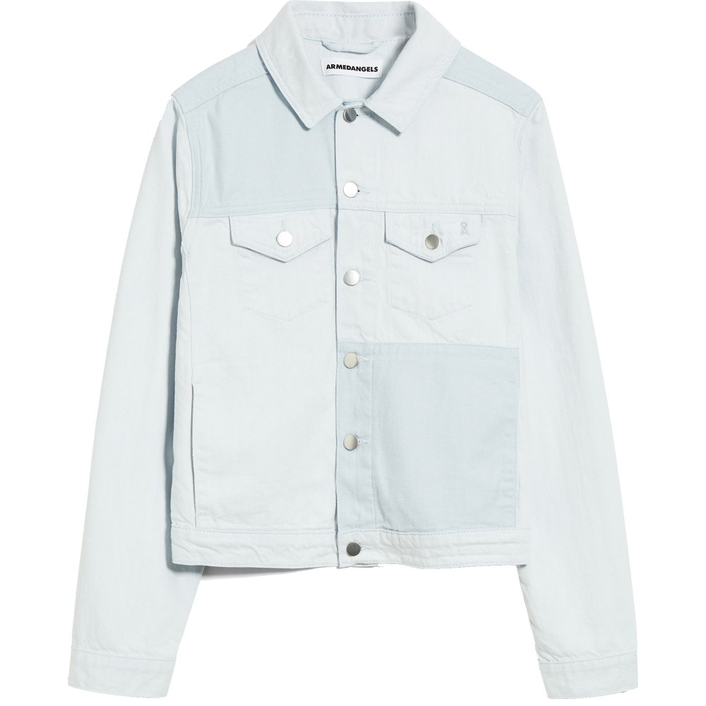 Armedangels - Velitaa Patched Jeansjacke Damen blue white