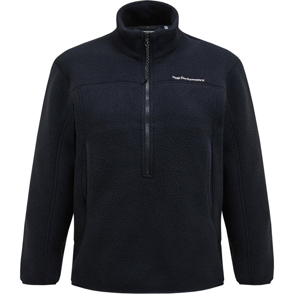 Peak Performance - Fleece Half Zip Pullover Damen schwarz