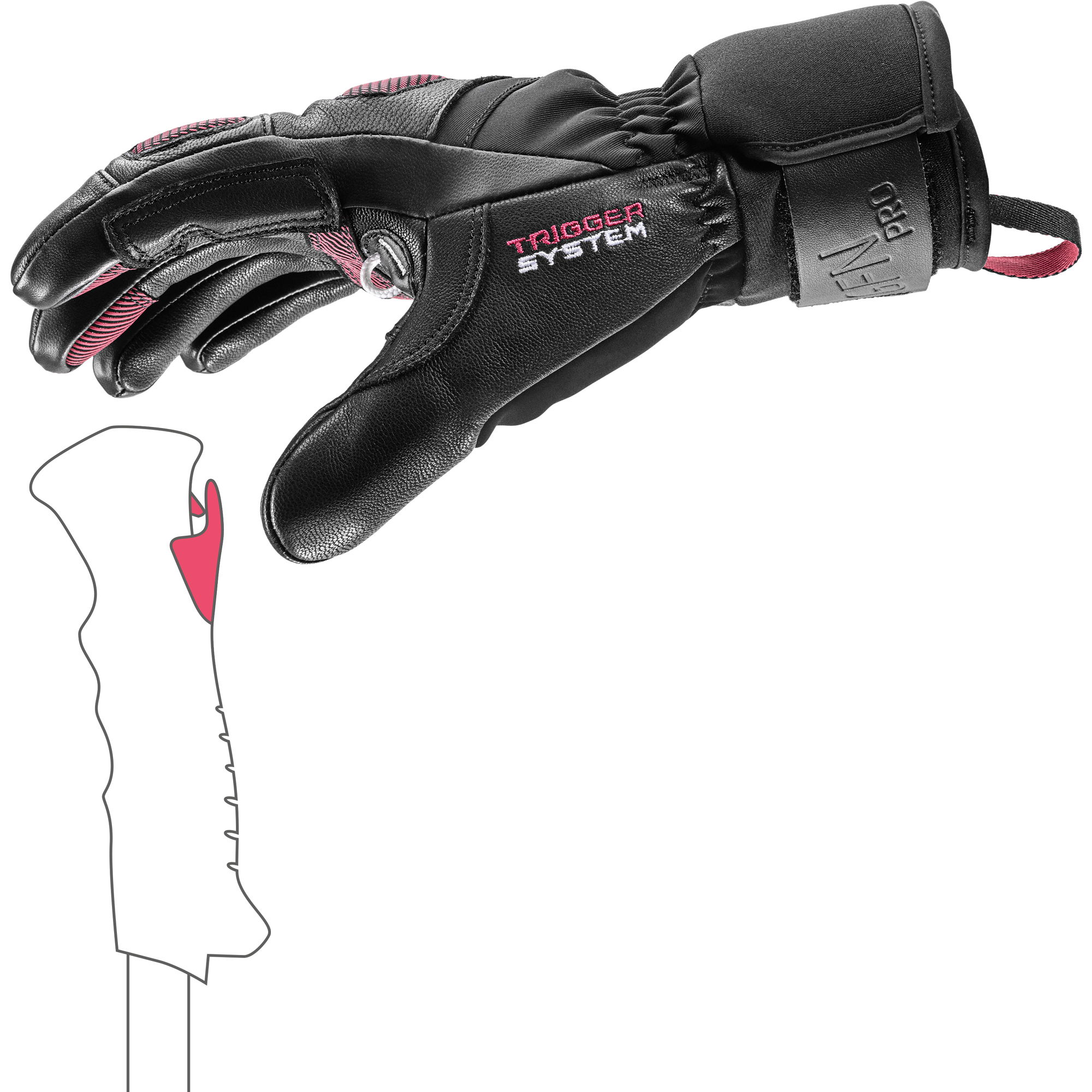 LEKI - Griffin Pro 3D Ski Gloves Women black at Sport Bittl Shop