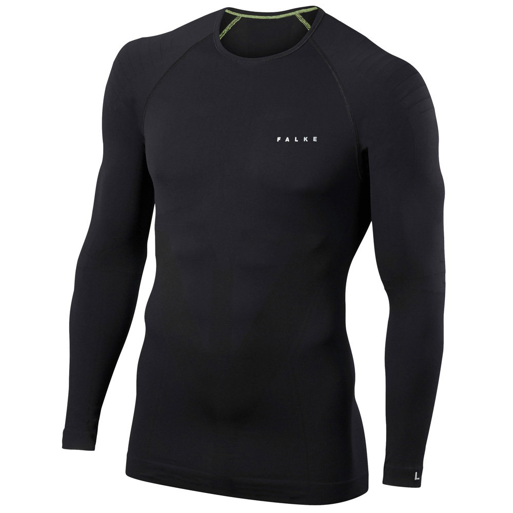 Falke - Longsleeve Herren schwarz