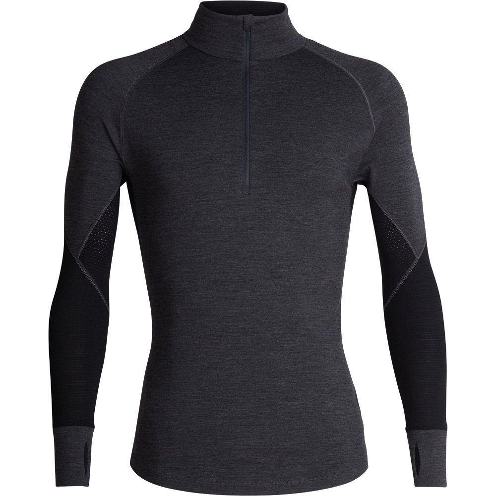 Icebreaker - 260 Zone Half Zip Unterhemd Herren jet hthr black