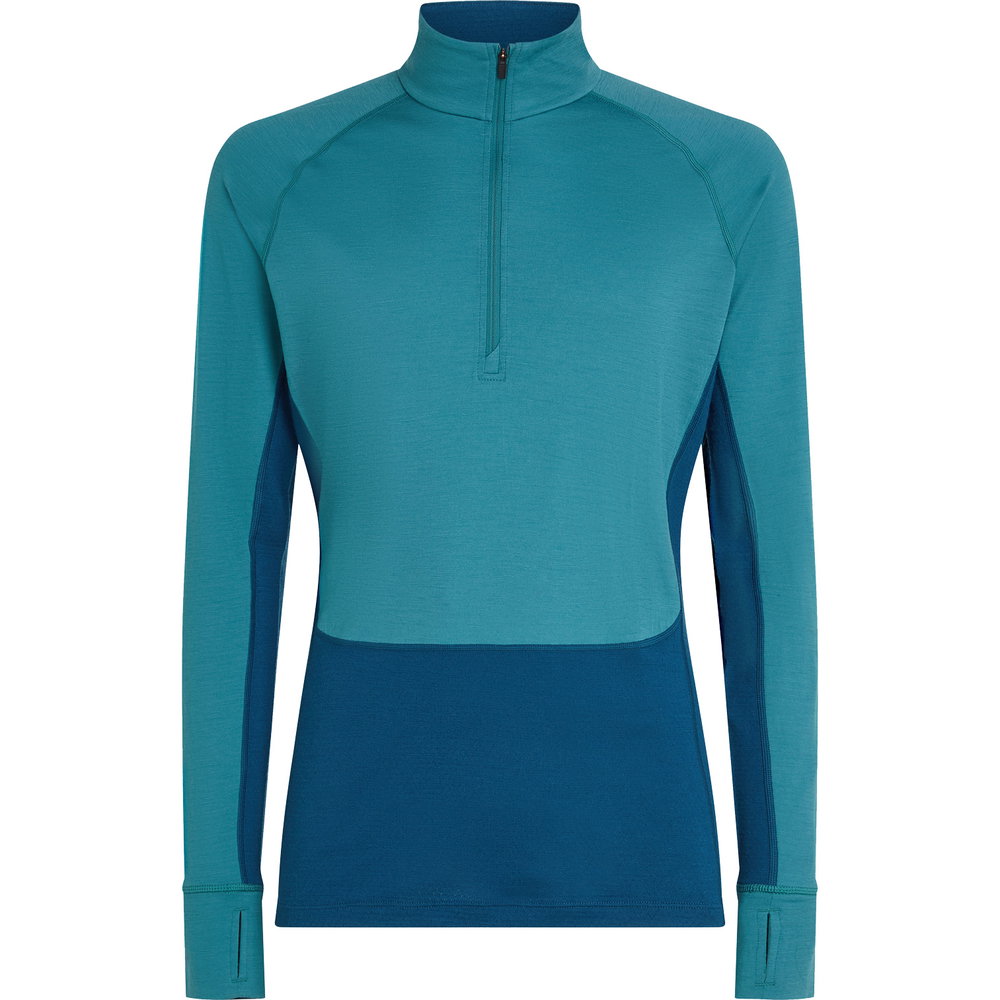 Icebreaker - Merino 200 ZoneKnit™ Half-Zip Longsleeve Herren atlantis