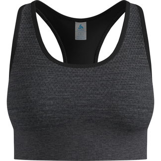 Seamless Medium Sport Bh Damen Black Melange