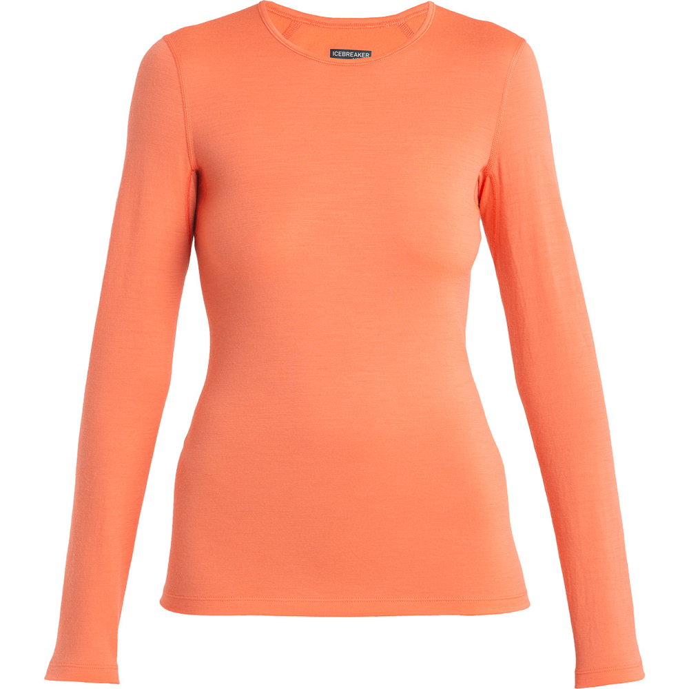 Icebreaker - 200 Oasis Crewe Longsleeve Damen tang