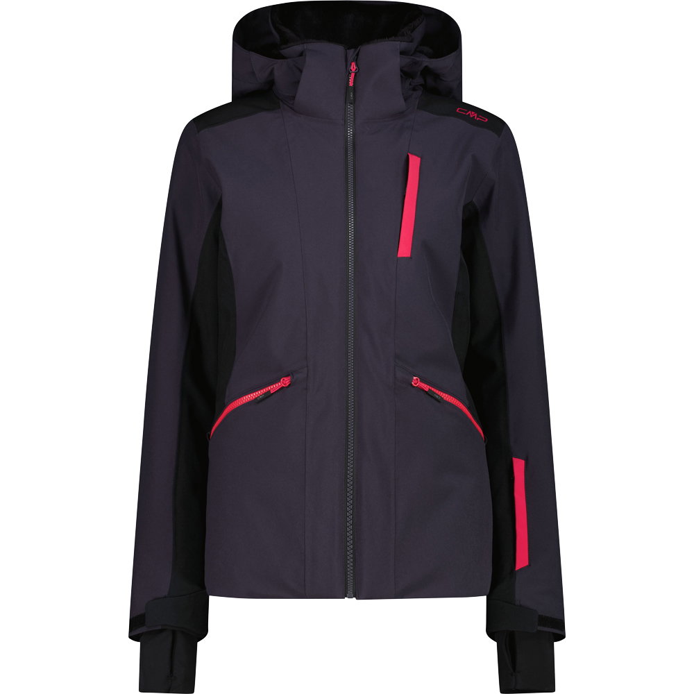 CMP - Zip Hood Skijacke Damen anthrazit 242950_1337