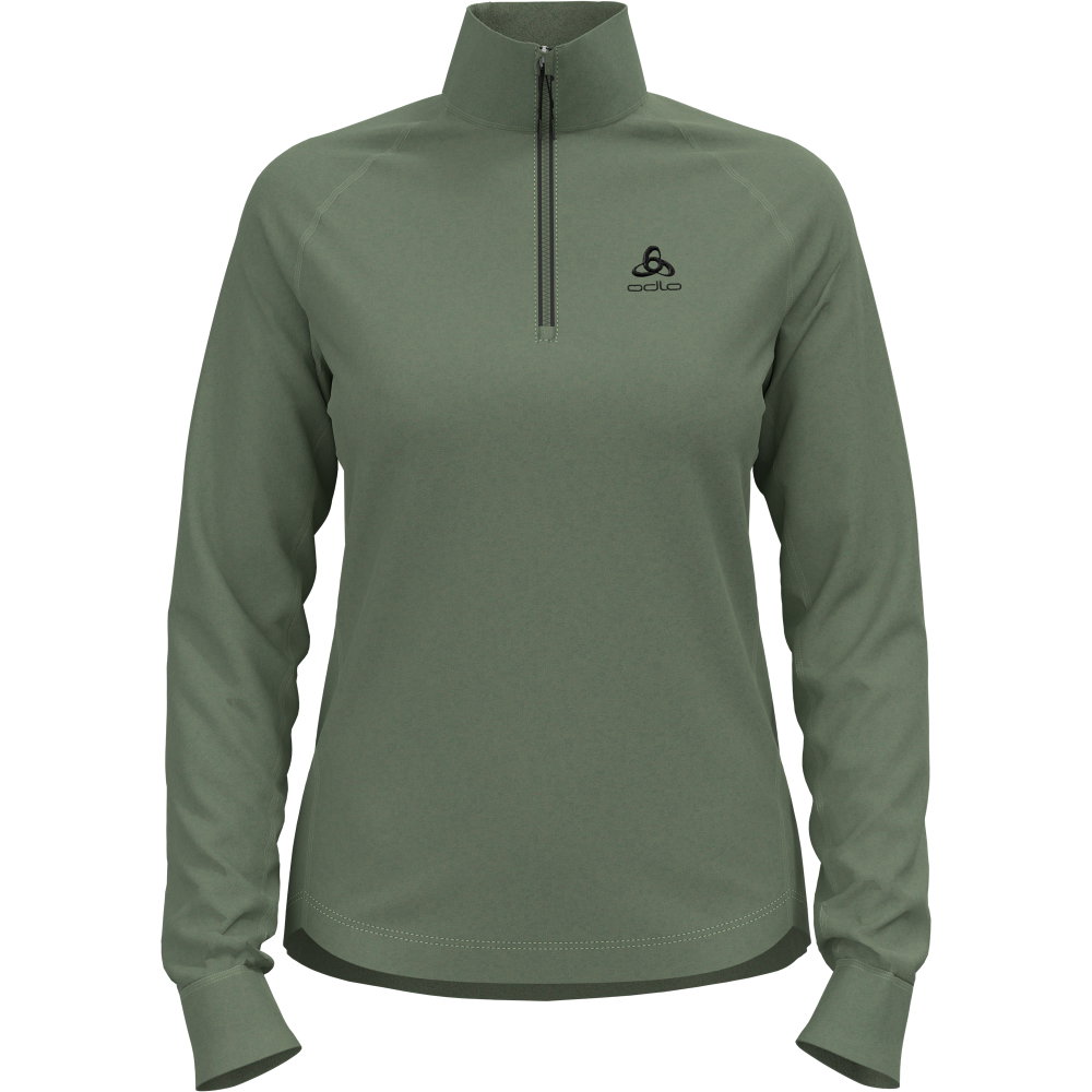 Odlo - Berra 1/2 Zip Midlayer Damen matte green