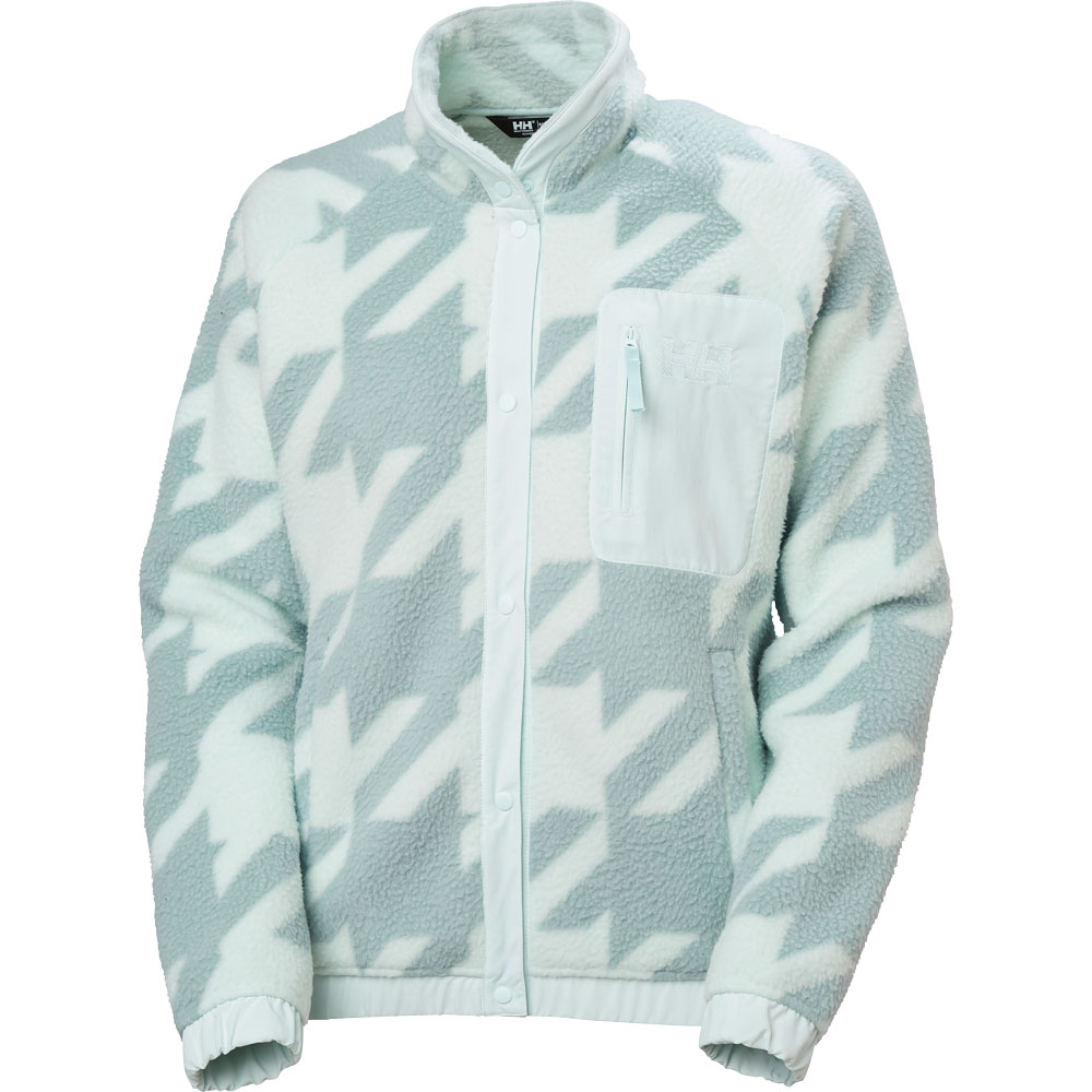 Helly Hansen - Imperial Printed Pile Snap Midlayerjacke Damen icicle 242445_1294
