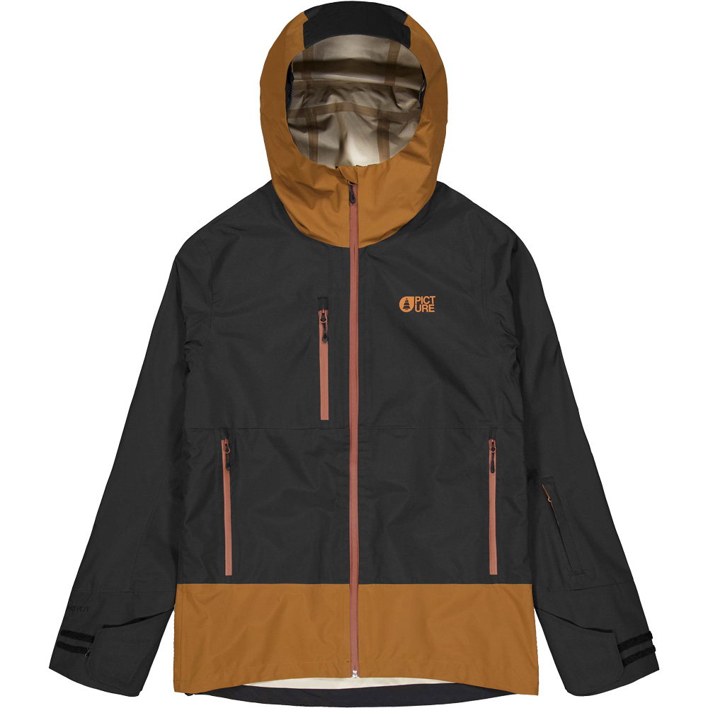 Picture - Broader 3L Hardshelljacke Herren black chocolate