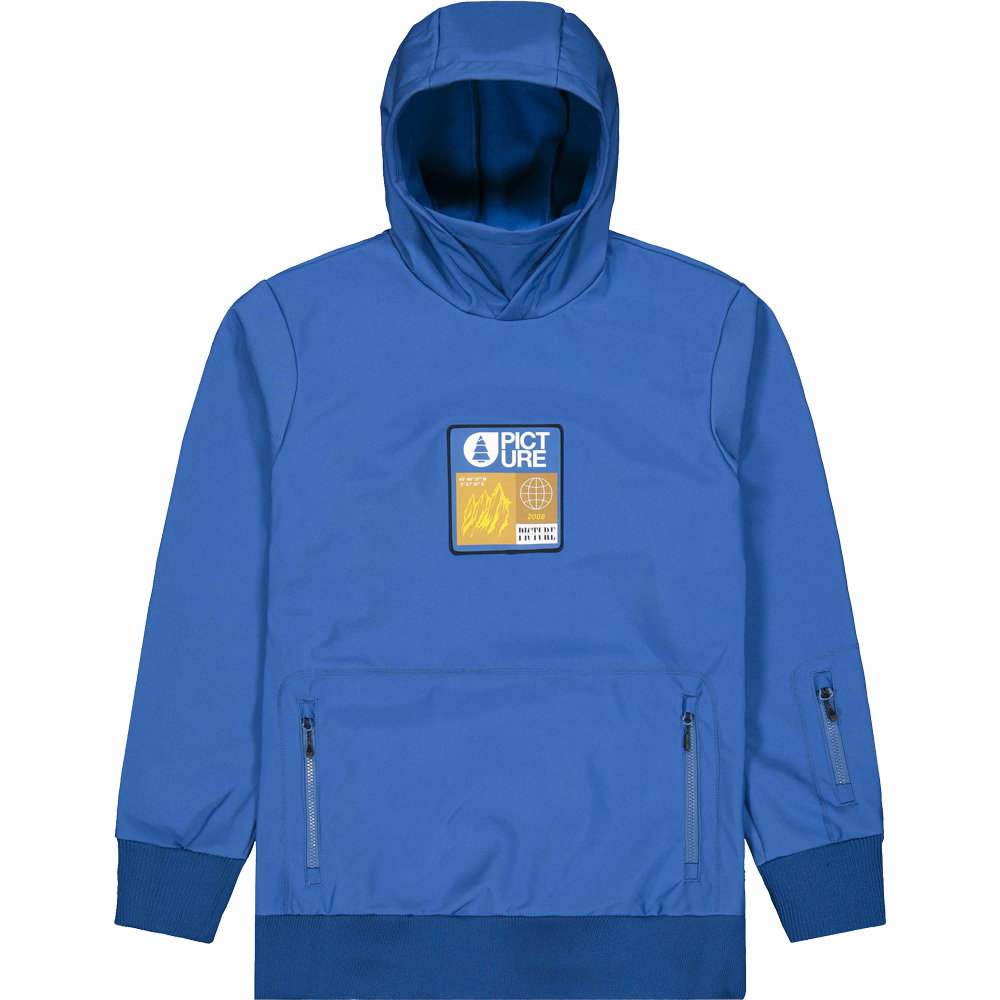 Picture - Parker Softshellhoodie Herren deep ultramarine