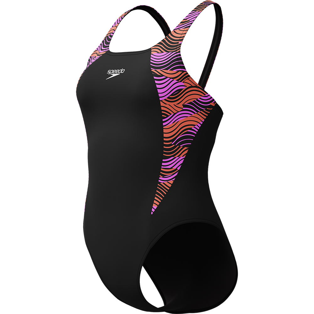 Speedo - HyperBoom Splice Muscleback Badeanzug Damen neon violet