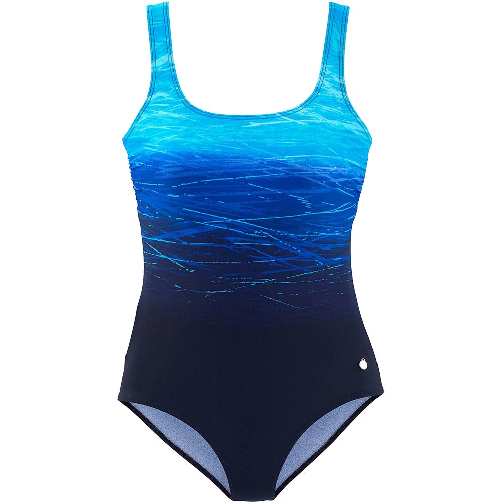 Lascana - Badeanzug Damen blue print