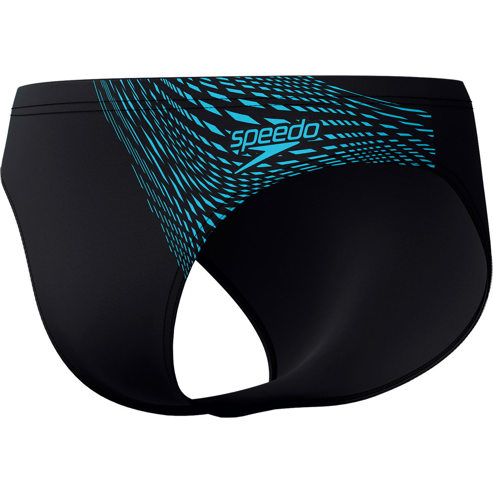Speedo - Medley Logo 7cm Brief Badehose Herren schwarz