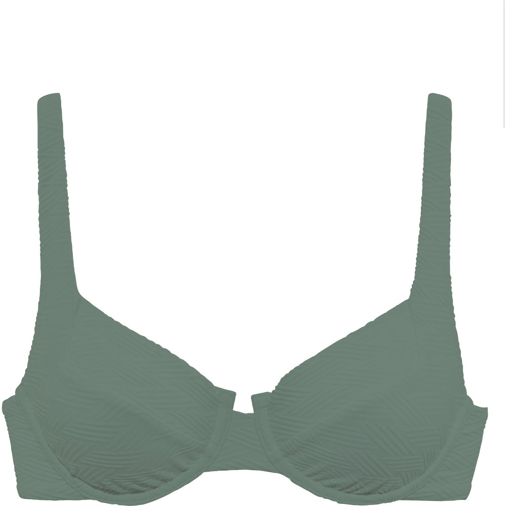 Lascana - Bügel Bikini Top Damen oliv