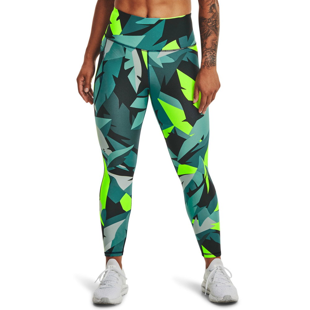 Under Armour - HeatGear® Armour AOP Ankle Tights Damen neptune sea mist black