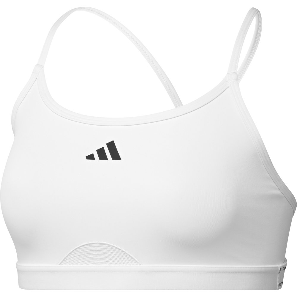adidas - Aeroreact Training 3-Streifen Sport BH Damen weiß