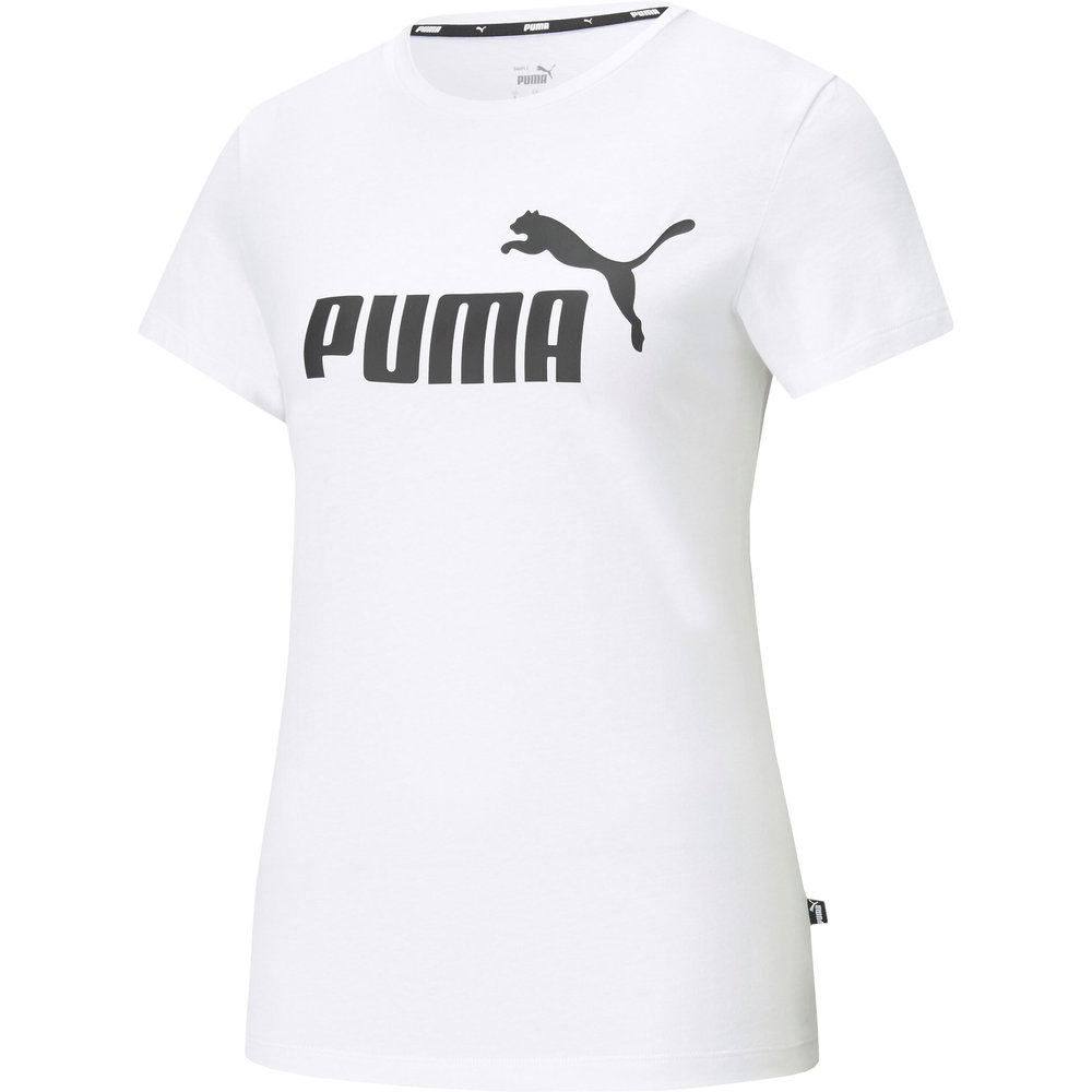 Puma - Essentials Logo T-Shirt Damen puma white