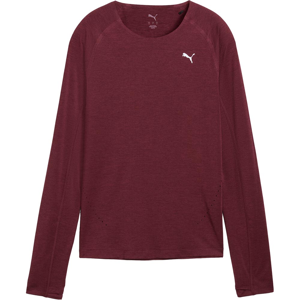 Puma - Run Cloudspun Longsleeve Damen ruby shimmer heather