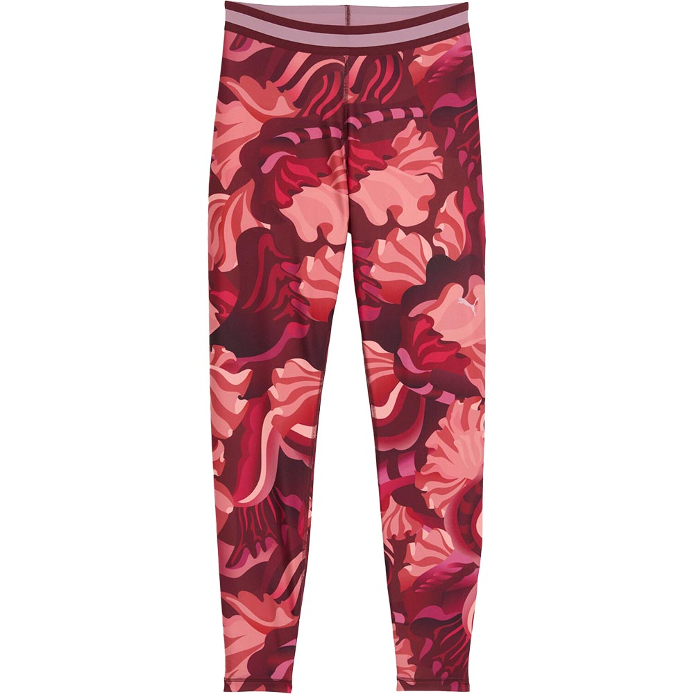 Puma - Puma Strong Floral Ribbon Thights Damen ruby shimmer