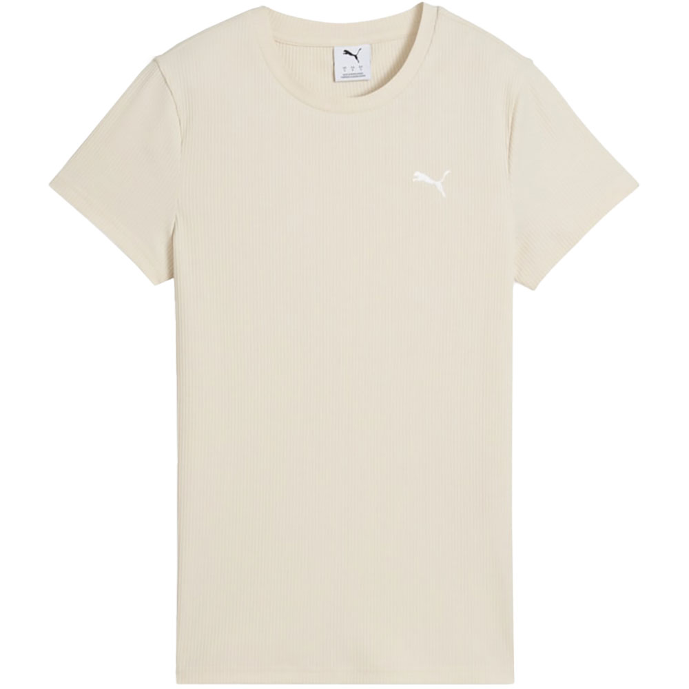 Puma - Ess Elevated Rib T-Shirt Damen alpine snow