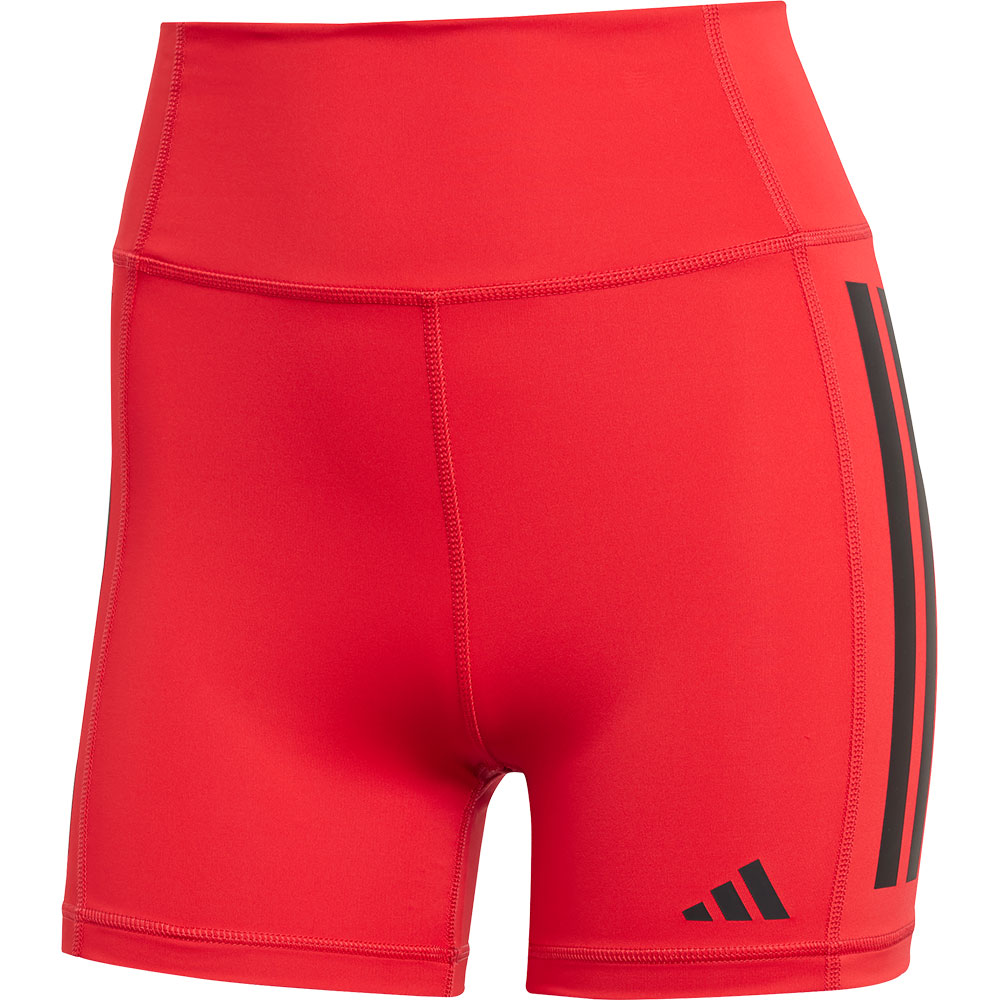 adidas - Optime 3-Streifen kurze Leggings Damen pure ruby
