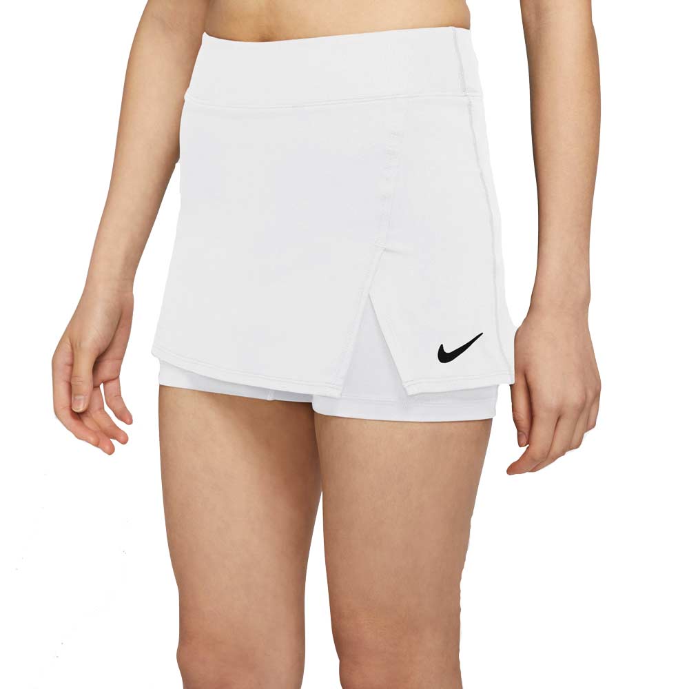 Nike Court Victory Tennisrock Damen weiß schwarz