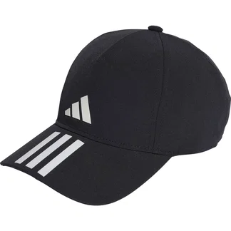 adidas - 3-Streifen Aeroready Running Training Baseball Kappe schwarz